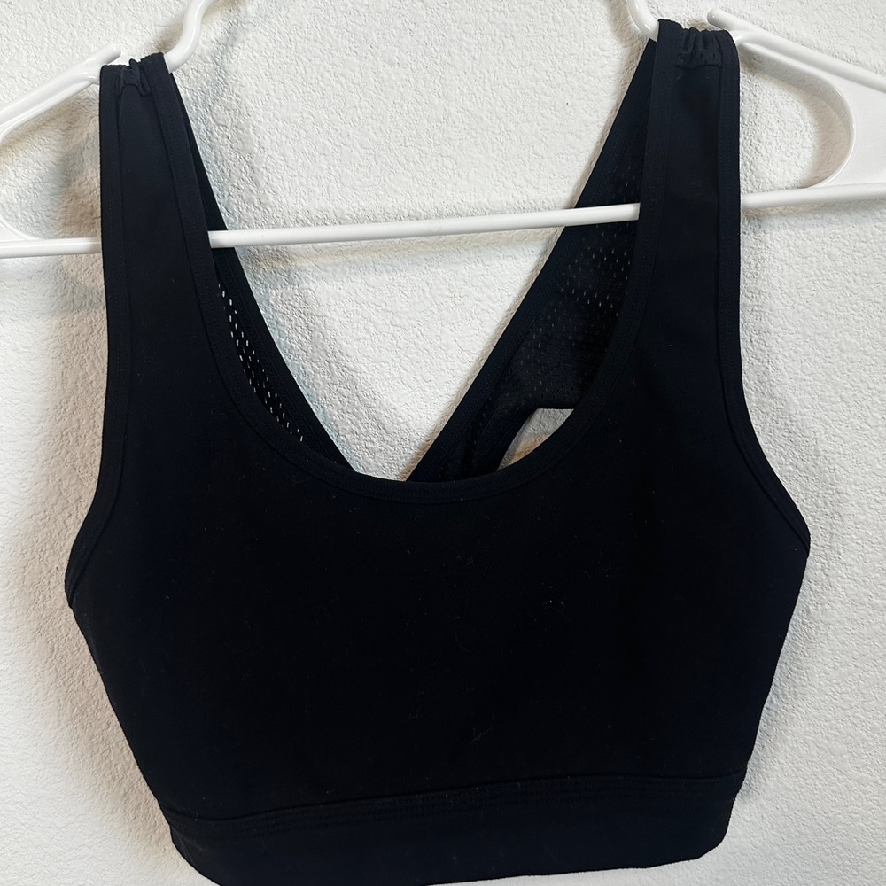 Alphalete Black Mesh Women's Sports Bra